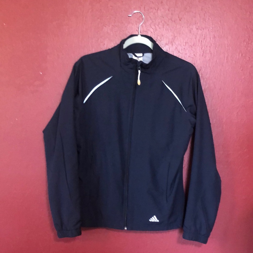 Adidas Long Sleeve Polyester Sz Medium Jacket.
